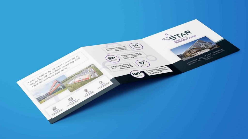 Moderný dizajn firemnej brožúry