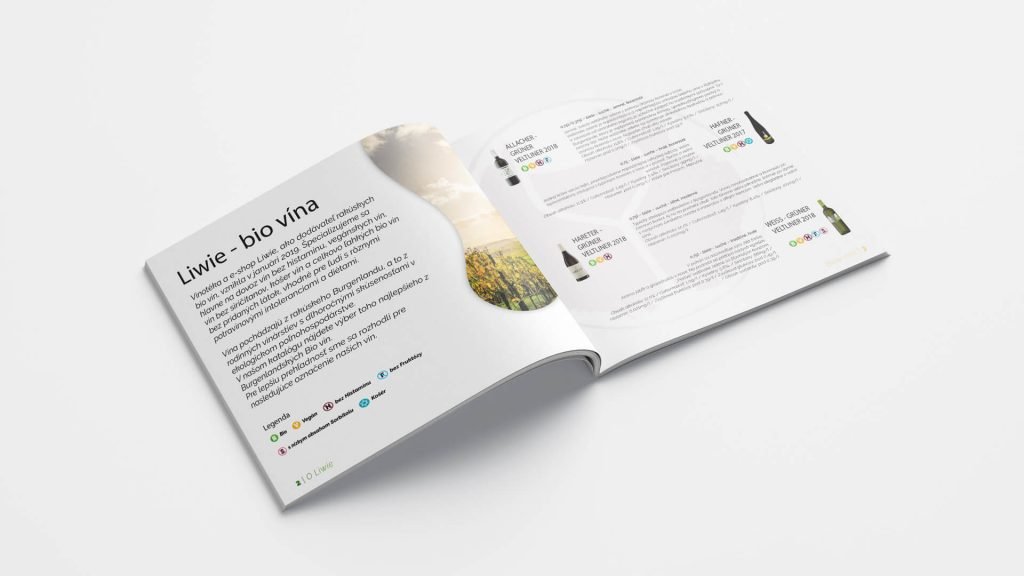 Grafické práce na katalógu BIO vín