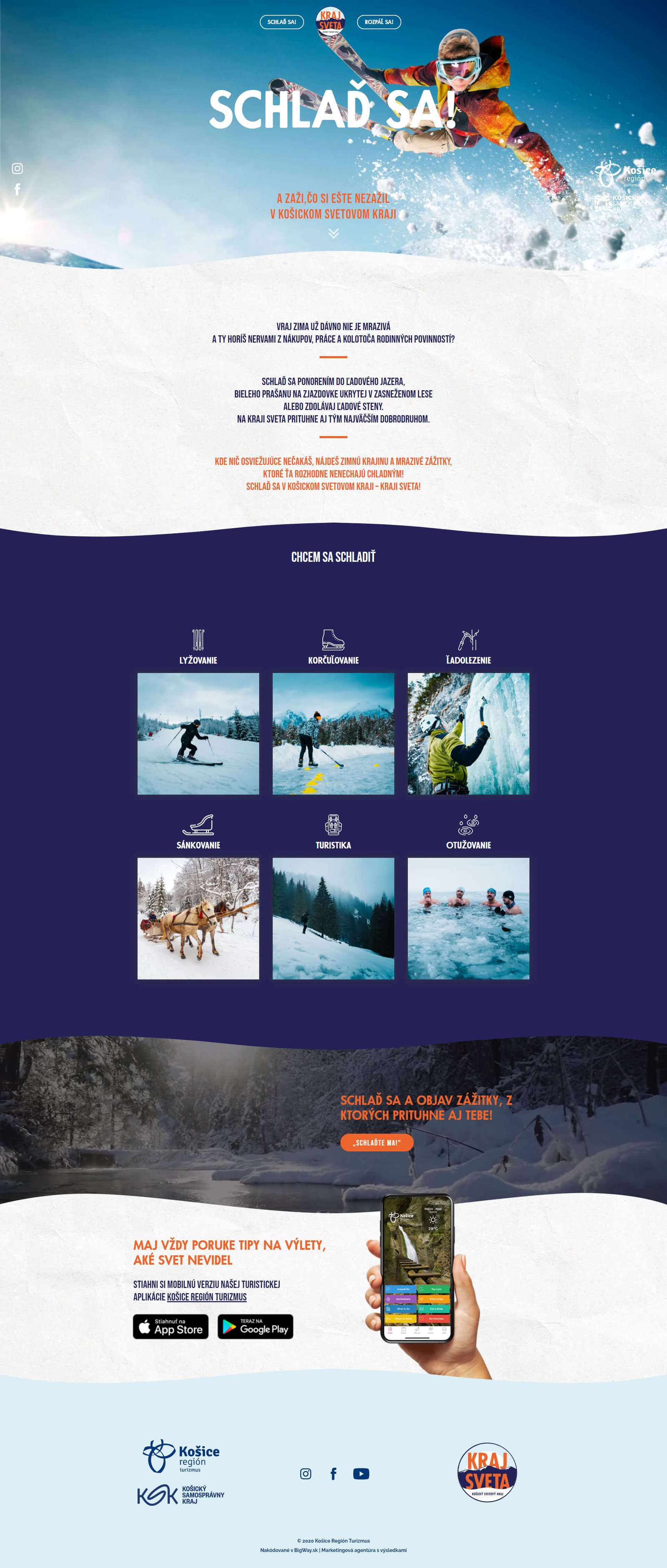 Vytvprenie destinačnej webstránky pre Košice Región Turizmus