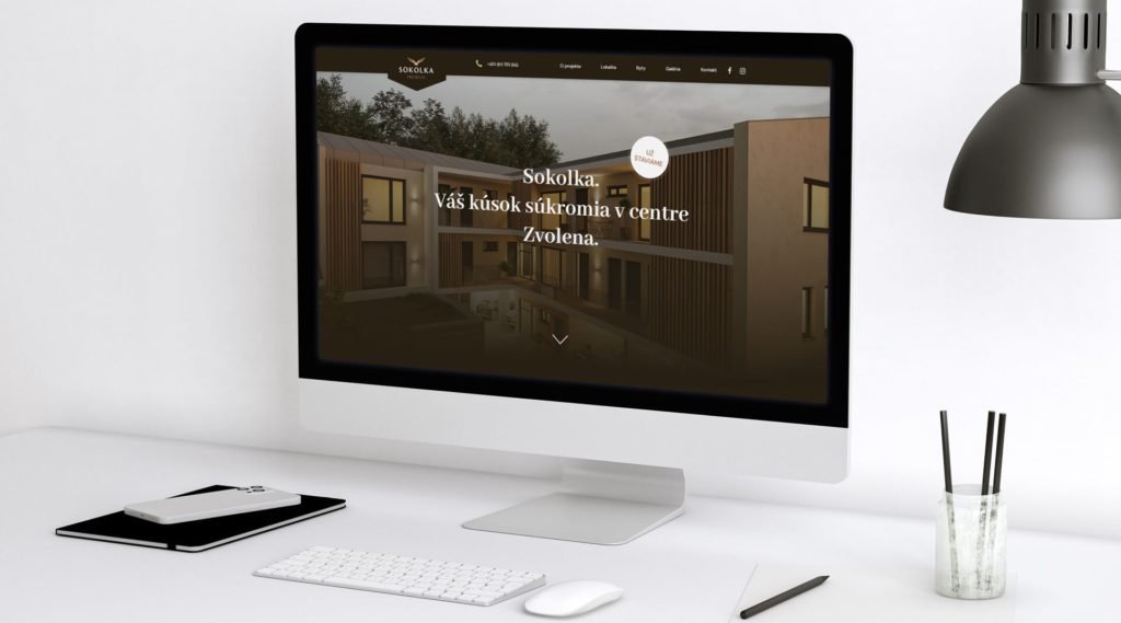 Tvorba webstránky pre Real Estate projekt nových bytov na predaj vo Zvolene